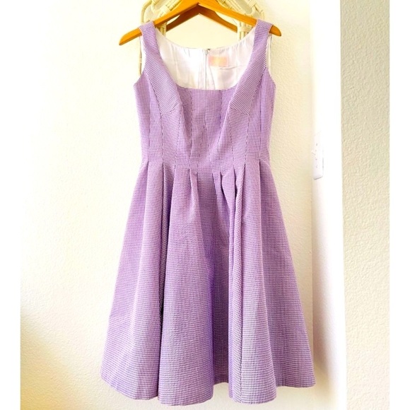 Wendy Harrison Pink Label Purple Fit and Flare Dress Sz S - Picture 2 of 9